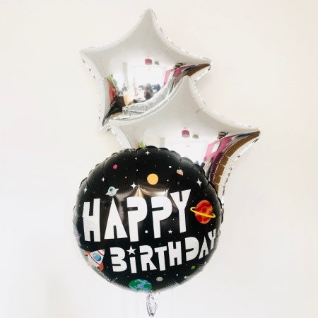 Space Foil Balloons Inflated for collection I My Dream Party Shop Ruislip