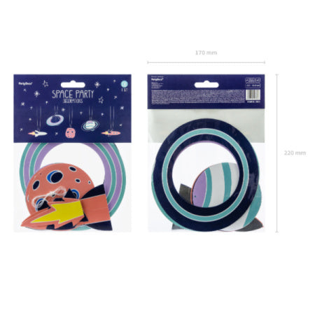 Space Party Planets and Rockets Hanging Decorations I My Dream Party Shop I UK