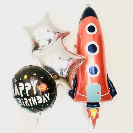 Rocket Foil Balloons Inflated for collection I My Dream Party Shop Ruislip