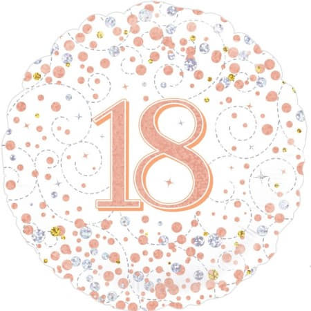 Rose Gold Fizz 18th Birthday Balloon I 18th Birthday Party I My Dream Party Shop UK