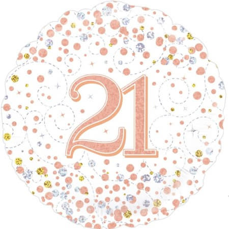 Sparkling Fizz 21st Birthday White and Rose Gold I 21st Birthday Party I My Dream Party Shop UK