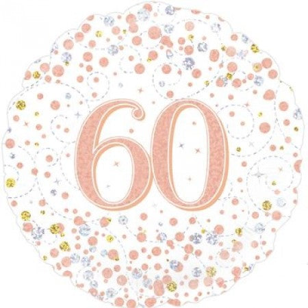 Sparkling Fizz 60th Birthday White and Rose Gold I 60th Birthday Party I My Dream Party Shop
