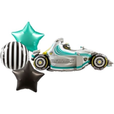 Racing Car Helium Balloon Set I Helium Balloons Ruislip I My Dream Party Shop