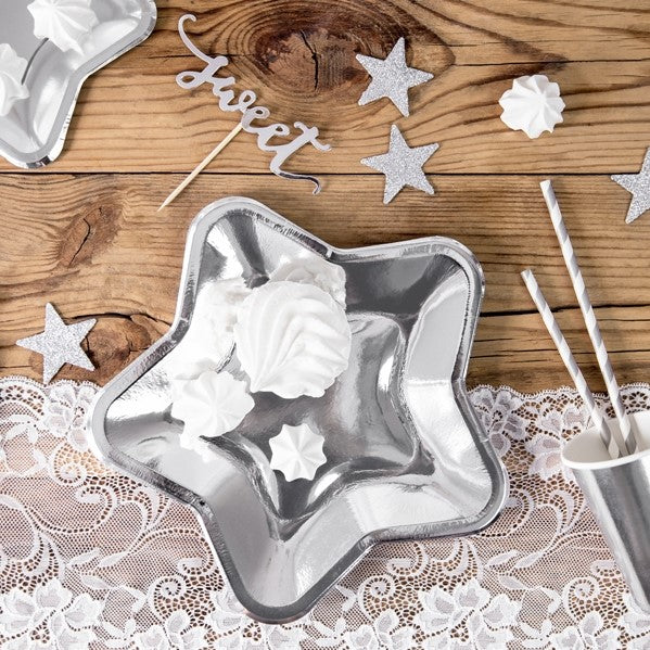 Silver Star Table Decorations - My Dream Party Shop