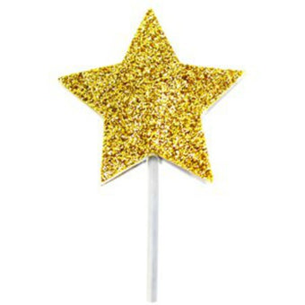 Star Gold Glitter Canapé or Cake Topper - My Dream Party Shop