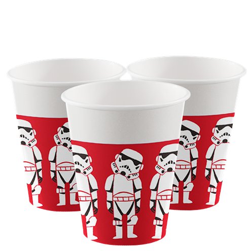 Star Wars Cartoon Storm Trooper Cups I Star Wars Party Supplies I My Dream Party Shop UK
