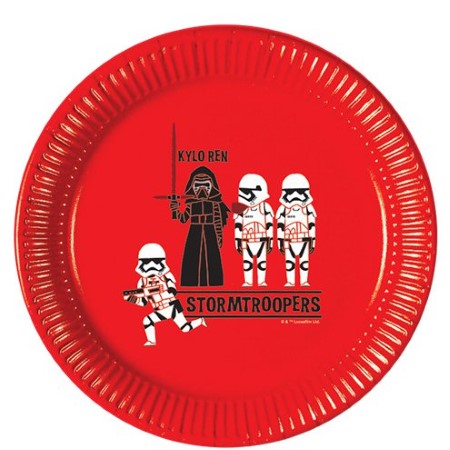 Star Wars Cartoon Storm Trooper Plates I Star Wars Party Tableware I My Dream Party Shop 