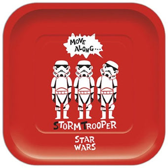 Red Storm Trooper Square Plates I Star Wars Party Tableware I My Dream Party Shop 