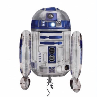 Stars Wars R2D2 Robot Foil Balloon I Star Wars Party Balloons & Decorations I My Dream Party Shop 