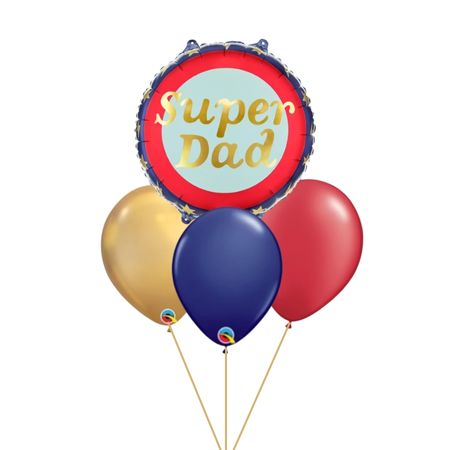 Super Dad and Latex Helium Balloon Bouquet I Collection Ruislip I My Dream Party Shop