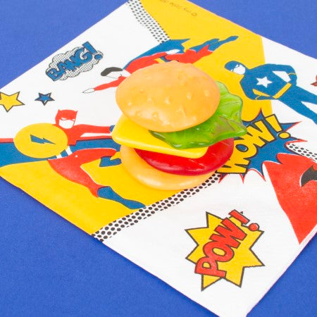 Retro Superhero Napkins I Superhero Party Decorations I My Dream Party Shop UK