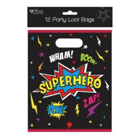 Retro Super Hero Party Bags I Super Hero Party Decorations I My Dream Party Shop UK
