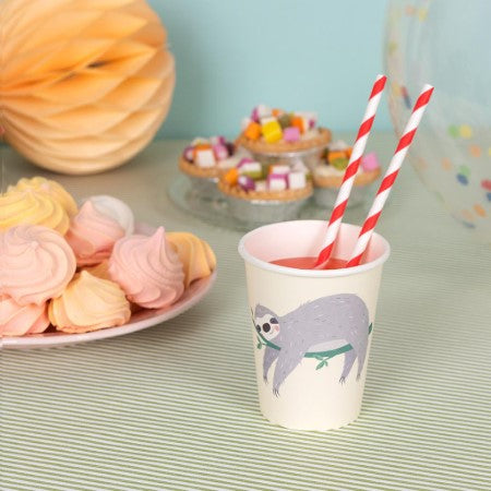 Sydney the Sloth Party Cups I Sloth Party Supplies I My Dream Party Shop UK