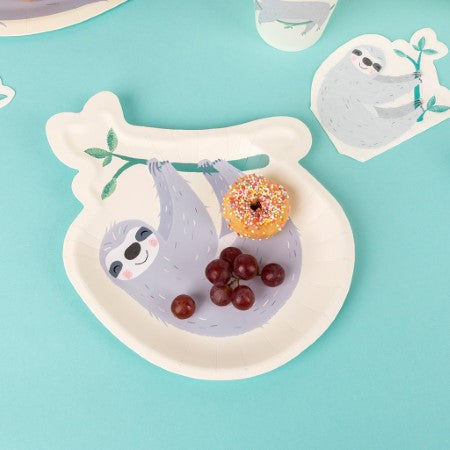 Sydney the Sloth Plates I Sloth Party Supplies I My Dream Party Shop UK