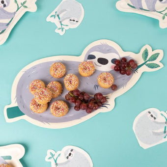 Sydney the Sloth Party Platters I Sloth Party Tableware I My Dream Party Shop UK