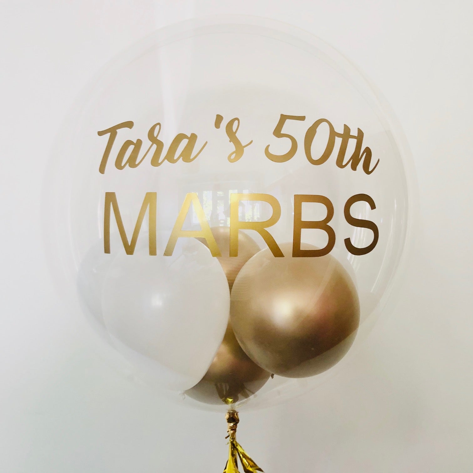 Personalised Bubble Balloon and Matching Balloon Bouquet I Collection Ruislip I My Dream Party Shop