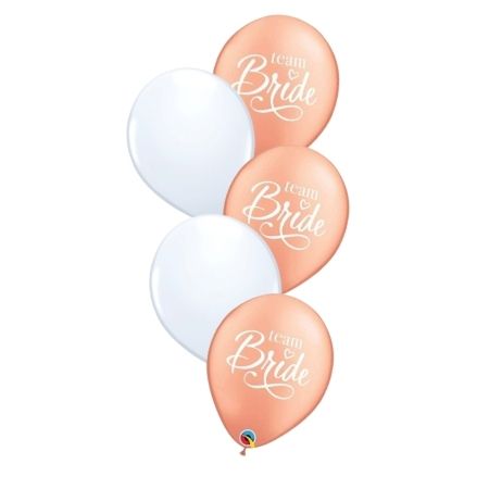 Team Bride Rose Gold Balloon Set I Hen Party Balloons I My Dream Party Shop