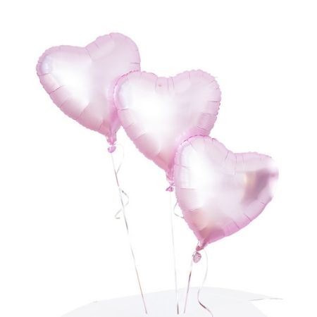 Pale Pink Heart Balloon Cluster I Helium Balloons for Collection Ruislip I My Dream Party Shop