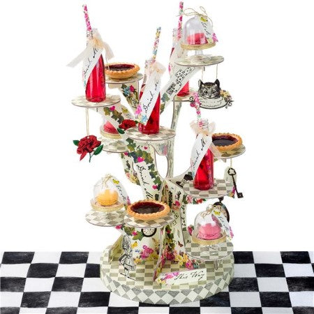 Alice in Wonderland Tree Shaped Cake Stand I Mad Hatters Tea Party Supplies I My Dream Party Shop UK