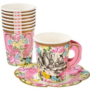 Truly Alice Cups with Saucers I Talking Tables I Alice in Wonderland Party I My Dream Party Shop I UK
