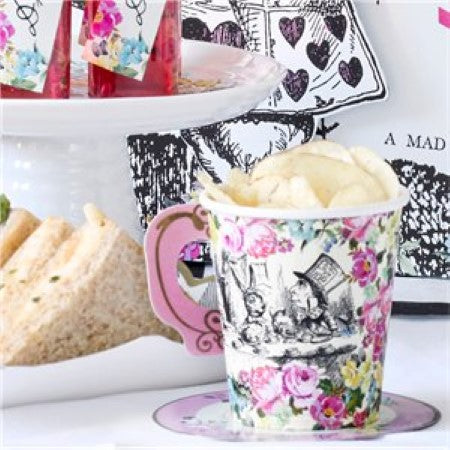 Truly Alice Cups with Saucers I Alice in Wonderland Themed Party I My Dream Party Shop I UK