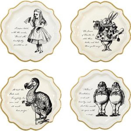 Alice Large Plates I Alice in Wonderland  Themed Party Supplies I My Dream Party Shop UK