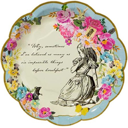 Truly Alice Small Paper Plates I Alice in Wonderland Party I My Dream Party Shop 