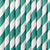 Turquoise and White Striped Straws I Modern Turquoise Party Tableware I My Dream Party Shop UK