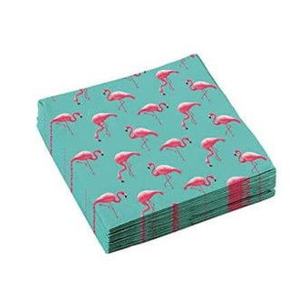 Turquoise Flamingo Paradise Napkins I Flamingo Party Tableware I My Dream Party Shop UK