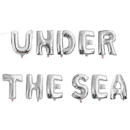 Silver Under the Sea Balloon Bunting I Under the Sea Party Decorations I My Dream Party Shop I UK
