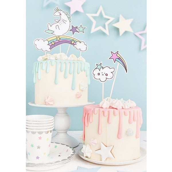 Unicorn Make A Wish Cake Toppers - My Dream Party Shop