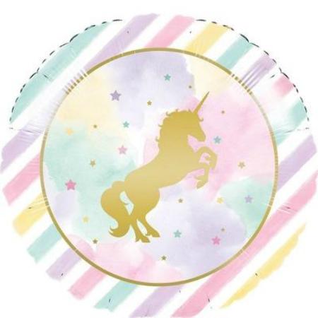 Unicorn Pastel and Gold Sparkle Foil Balloon I Unicorn Party Supplies I My Dream Party Shop UK