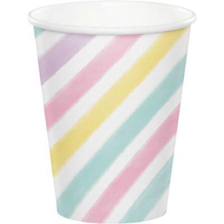 Unicorn Sparkle Striped Paper Cups I Unicorn Party Supplies I My Dream Party Shop