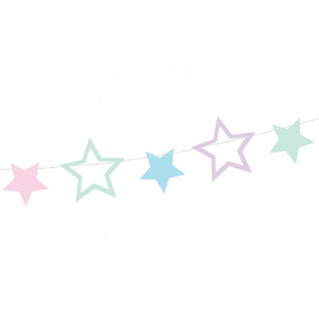 Unicorn Pastel Stars Garland I Unicorn Party Decorations I My Dream Party Shop I UK