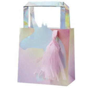 Unicorn Wishes Iridescent Unicorn Tassel Party Bags - 26cm - My Dream Party Shop