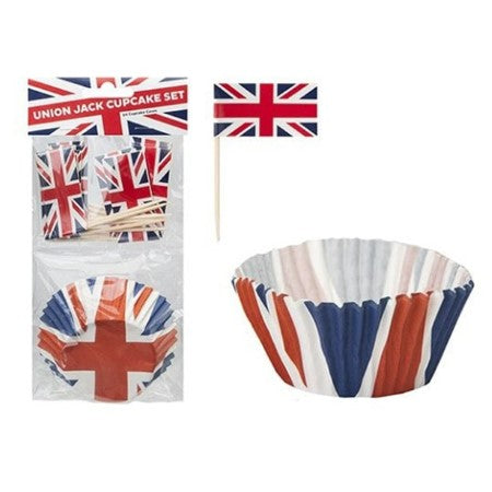 Union Jack Cupcake Kit I Royal Coronation Party Supplies I My Dream Party Shop UK