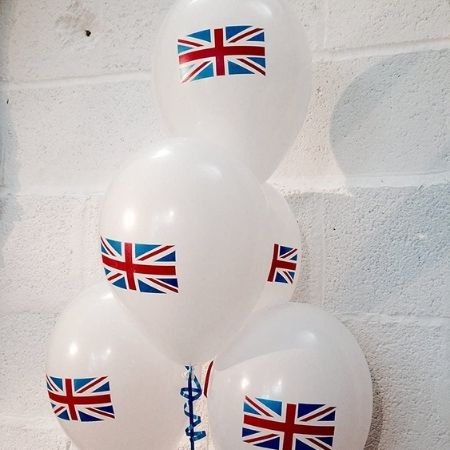 Union Jack Latex Balloons I Royal Coronation Decorations I My Dream Party Shop UK