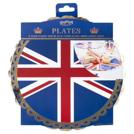 Union Jack Coronation Plates I Royal Coronation Party Tableware I My Dream Party Shop UK
