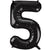 Giant Black Foil Number 5 Balloon 34 Inches I Party Balloons I My Dream Party Shop UK