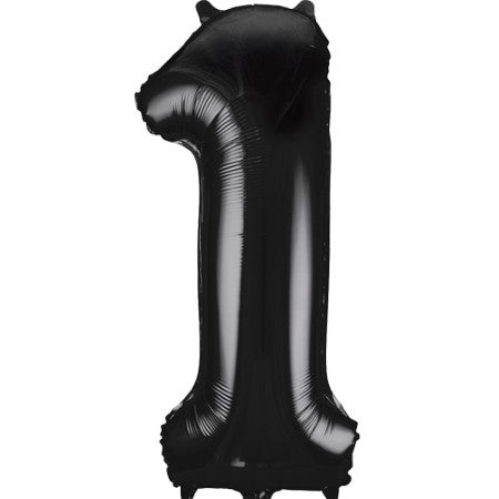 Helium Inflated Black Foil Number Balloons for Collection Ruislip I My Dream Party Shop