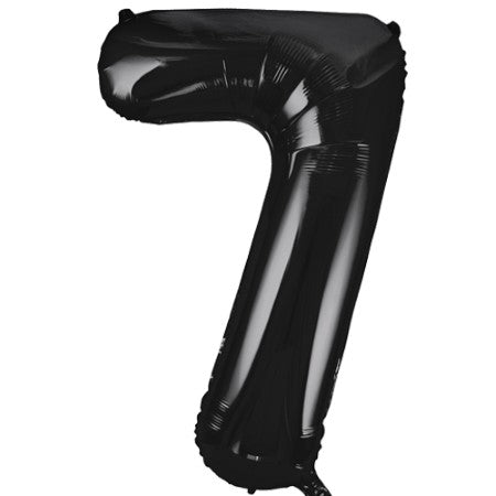 Giant Black Foil Number 7 Balloon 34 Inches I Party Balloons I My Dream Party Shop UK