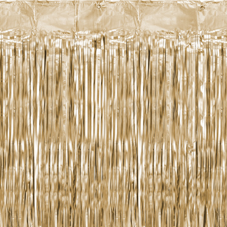 Metallic Vintage Gold Door Curtain I Chrome Gold Party Supplies I My Dream Party Shop