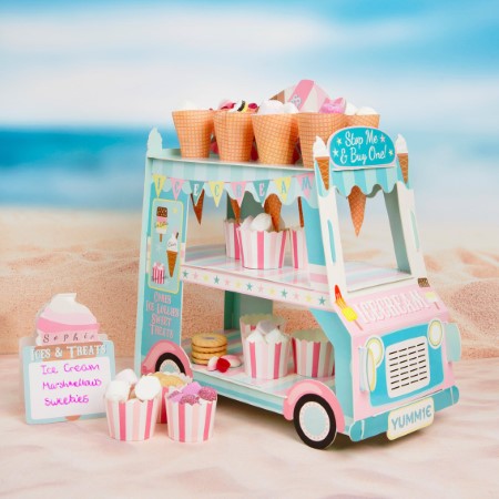 Pastel Ice Cream Van Cake Stand I Ice Cream Party Tableware I My Dream Party Shop I UK