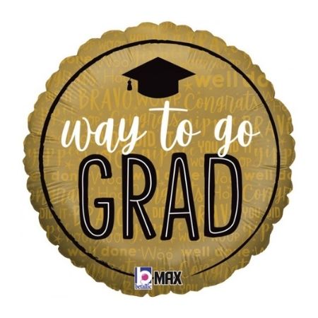 Way to Go Grad Foil Balloon I Graduation Party Balloons I My Dream Party Shop