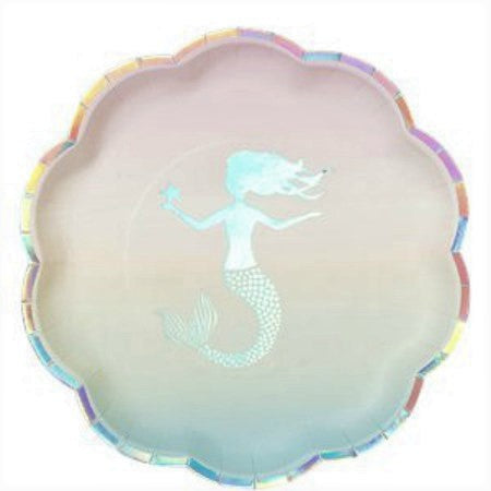 Iridescent Mermaids Party Plates I Mermaid Party Decorations I My Dream Party Shop UK