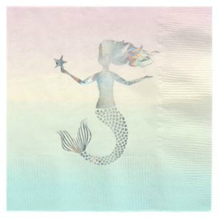 We Heart Mermaids Napkins I Mermaid Party Tableware and Decorations I My Dream Party Shop UK