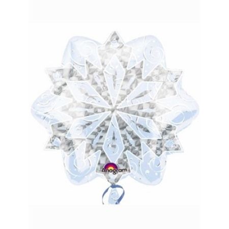 Iridescent Snowflake Foil Balloon I Frozen Party Supplies I My Dream Party Shop