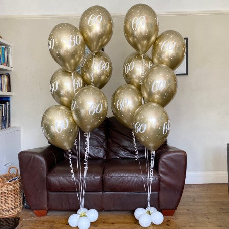 White Gold Helium Milestone Latex Balloons for Collection Ruislip I My Dream Party Shop