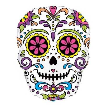 Sugar Skull Helium Balloon I Halloween Balloons for Collection I My Dream Party Shop