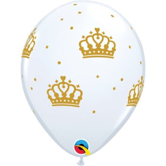 Gold Crown Latex Balloons I Royal Coronation Party Balloons I My Dream Party Shop 